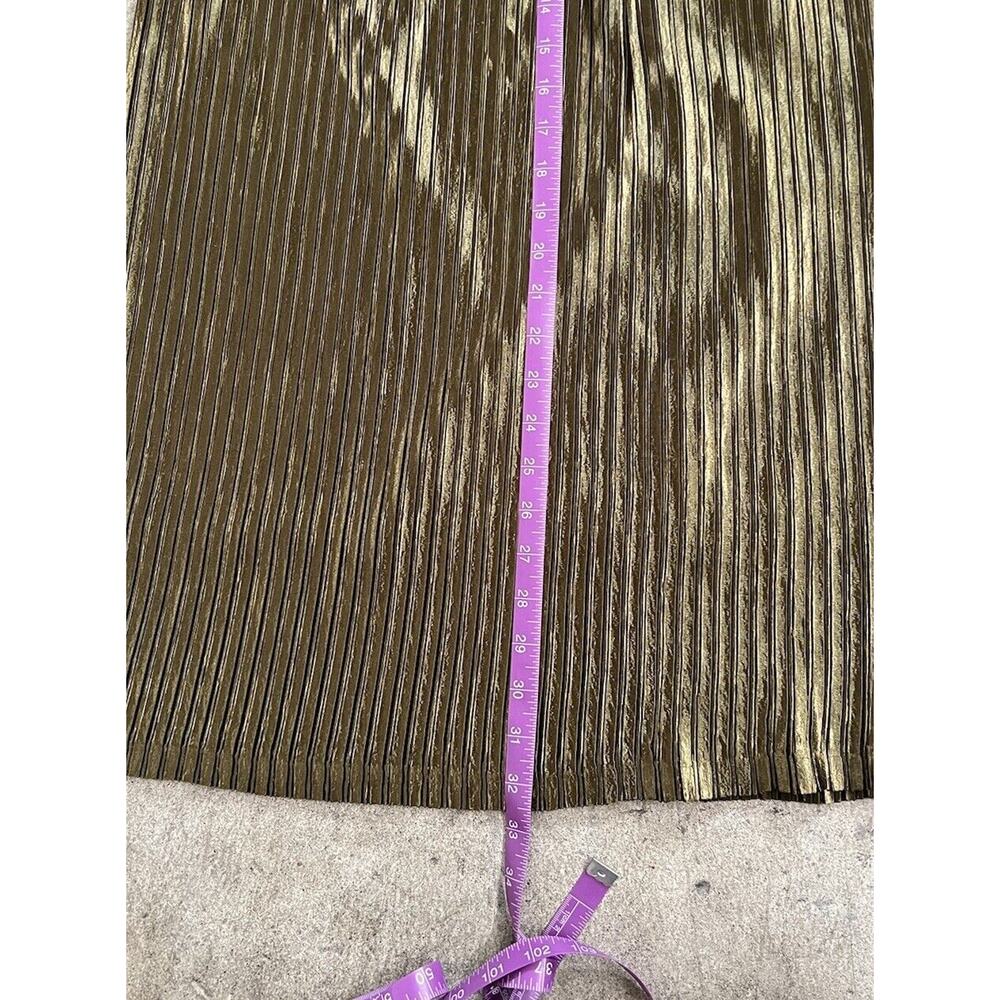 Moussy Metallic Pleated Midi Skirt NWOT Free Size - Picture 6 of 6